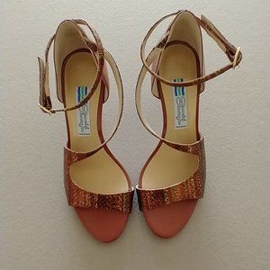 Arnold Churgin size 7 dressy sandals made in Italy, worn once, with tags